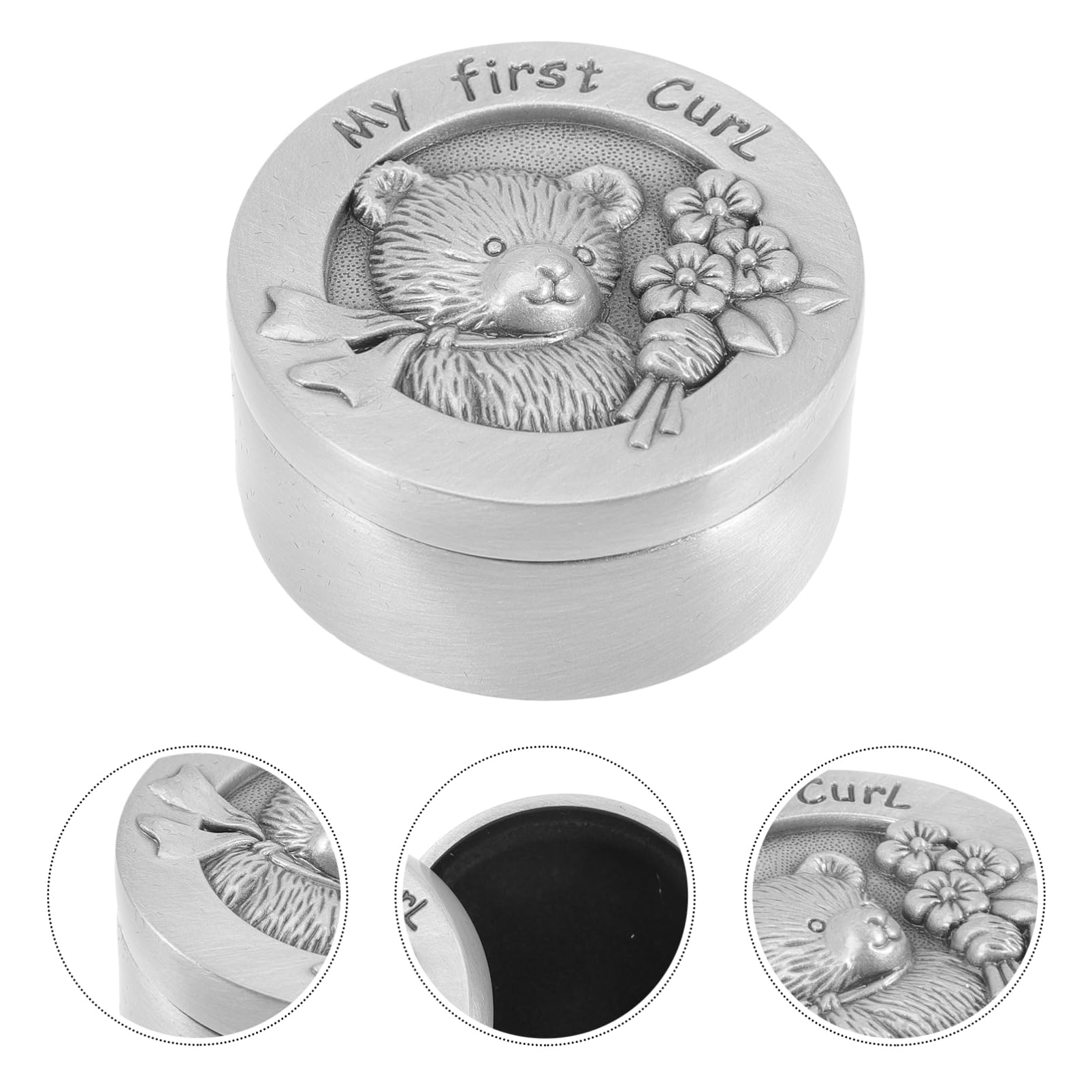 CIMAXIC Stainless Steel Baby Keepsake Box - Fetal Hair & Teeth Saver, Memory Box for Newborn First Hair & Tooth Collection, Perfect Baby Shower Gift & Milestone Organizer for Parents