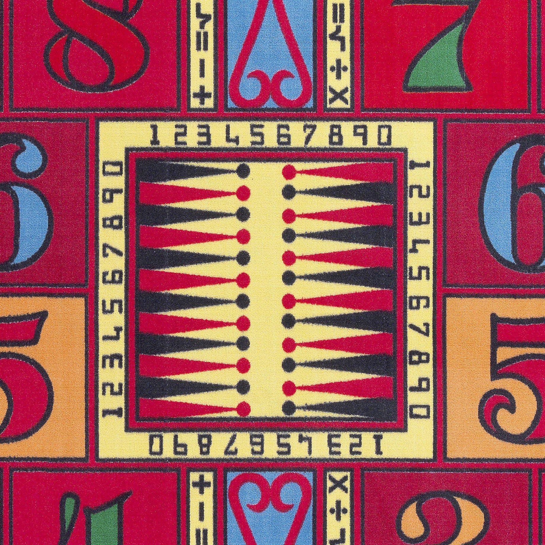 Flagship Carpets Educational Area Rug for Kids - Interactive Learning Carpet with Alphabet, Numbers & Games - 6' x 12' Multicolor Playroom Rug for Classroom, Nursery & Children's Bedroom - Perfect for Early Childhood Education & Playtime Activities