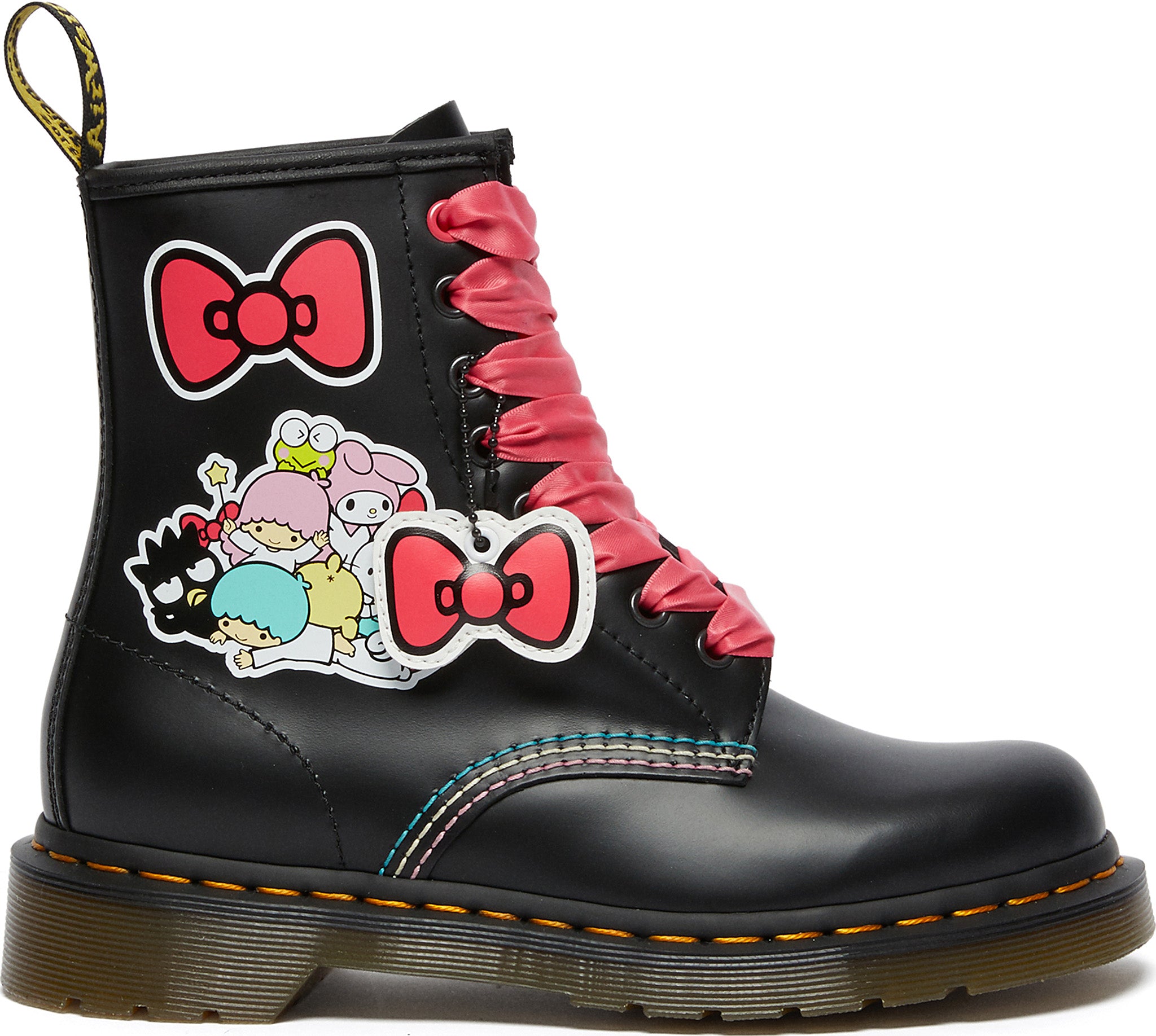 Dr. Martens 1460 Hello Kitty And Friends Smooth Leather Boots for Women | Cute Anime Fashion Footwear | Perfect for Cosplay, Kawaii Outfits & Streetwear
