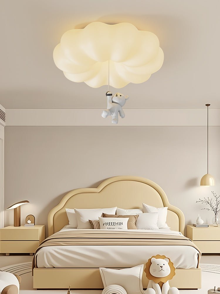 Cloud Bear Ceiling Light - Modern Kids Room Decor, Nursery Lighting Fixture - Perfect for Bedroom, Playroom & Children's Space Decoration