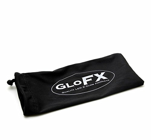 GloFX Transparent Blue Kaleidoscope Glasses - Rainbow Prism Diffraction Lenses for Rave Parties, Music Festivals & Trippy Visual Effects - Fun Light Refraction Eyewear for Concerts, EDM Events & Psychedelic Experiences