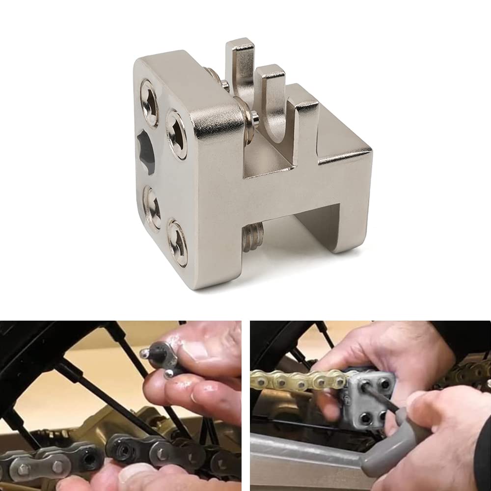 520 525 530 Bike Chain Tool - Steel Motorcycle Chain Press for ATV & Go-Kart Maintenance