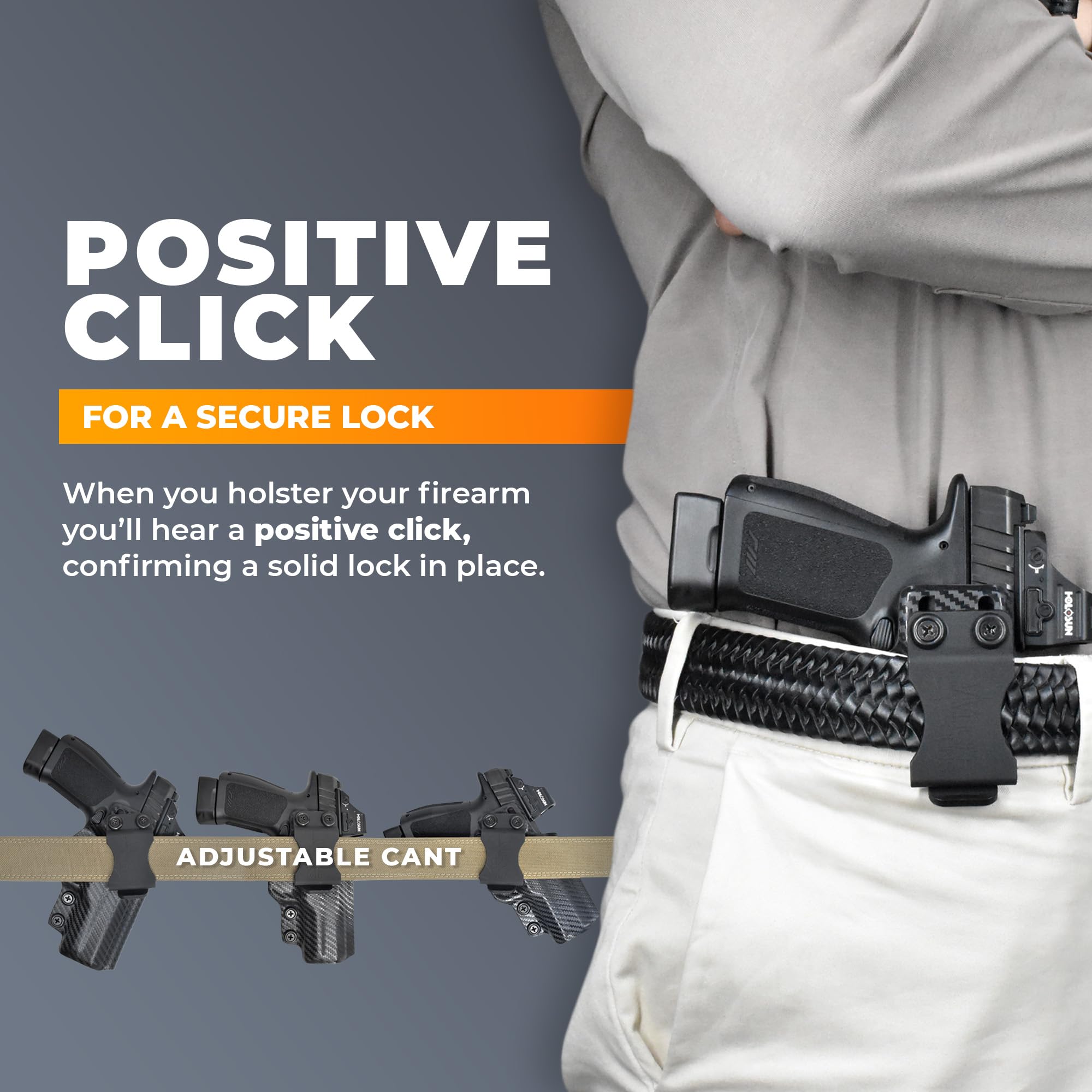 Concealed IWB Sweat Guard Holster for Glock 26/27/33 (Gen 1-5) - Comfortable Inside Waistband Gun Holster for Everyday Carry & Concealed Carry Protection