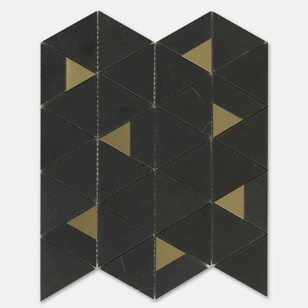 Premium Nero Marquina Honed Marble Mosaic Tile - 12x12 Inch Square Sheets for Kitchen Backsplash, Bathroom Floor & Shower Wall - Black and White Geometric Pattern - Natural Stone Home Decor