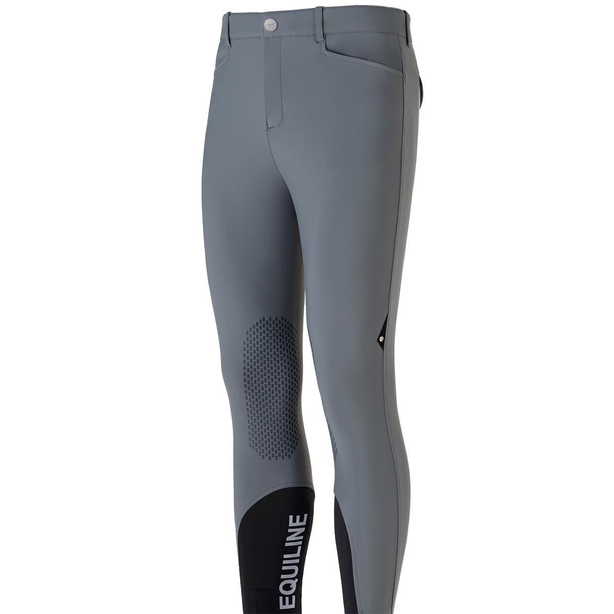 Equiline Men's EsteK Knee Grip Breech - Premium Equestrian Riding Pants for Comfort & Performance - Ideal for Show Jumping, Dressage & Horseback Riding