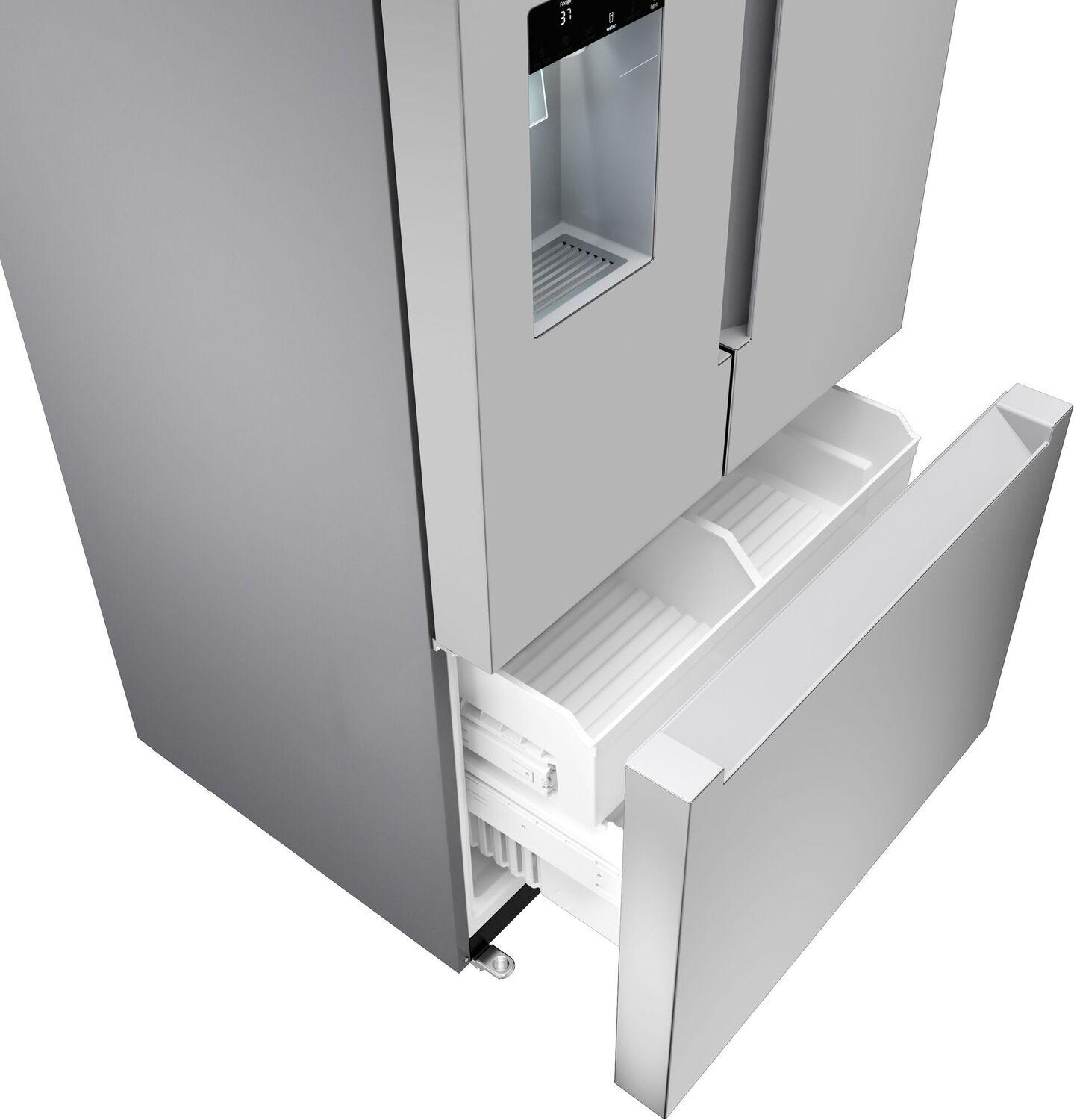 Bosch B36FD10ENS 100 Series 36-Inch French Door Bottom Freezer Refrigerator - Stainless Steel with Anti-Fingerprint Technology | Perfect for Modern Kitchens, Large Families & Entertaining Guests