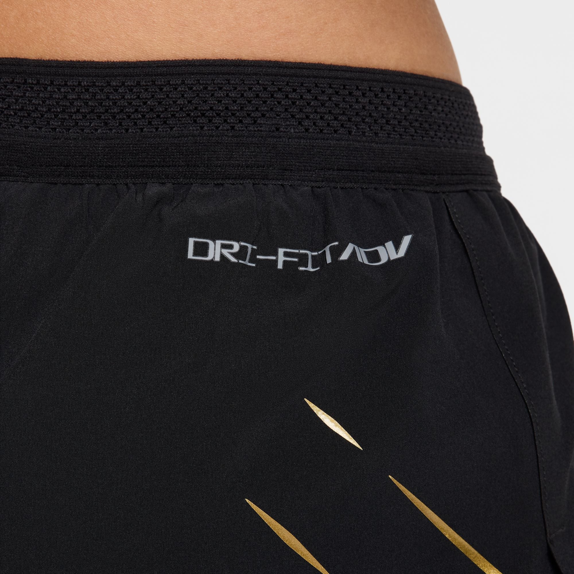 Men's Aeroswift x Jakob Dri FIT ADV 2 Lined Running Shorts - Breathable Quick-Dry Athletic Shorts for Men, Black/Metallic Gold - Perfect for Running, Gym Workouts & Outdoor Sports
