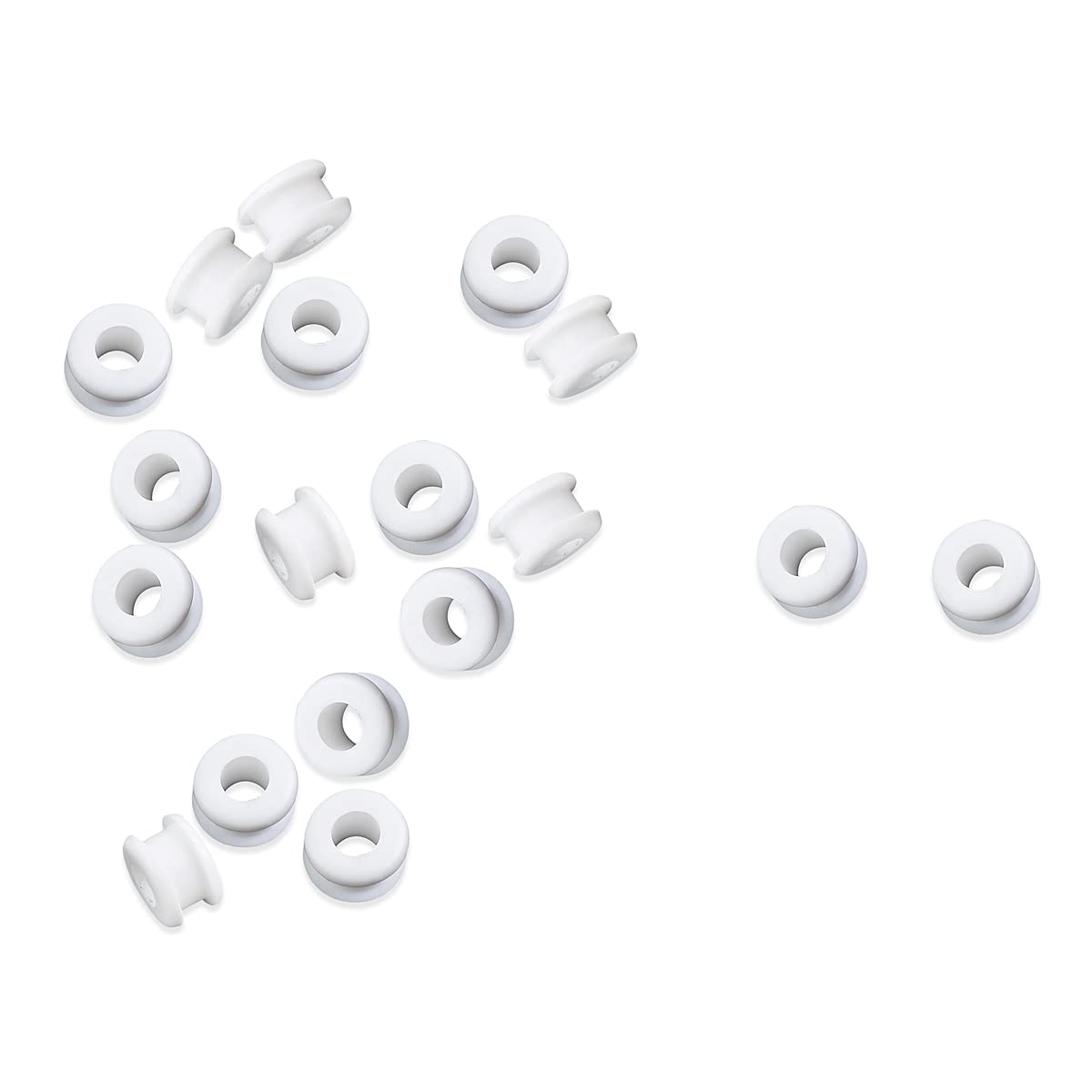 18PCS White Rubber Grommets - Compatible with Hunter Vintage Discontinued Ceiling Fans - Ceiling Fan Replacement Parts - Perfect for DIY Repair & Fan Maintenance