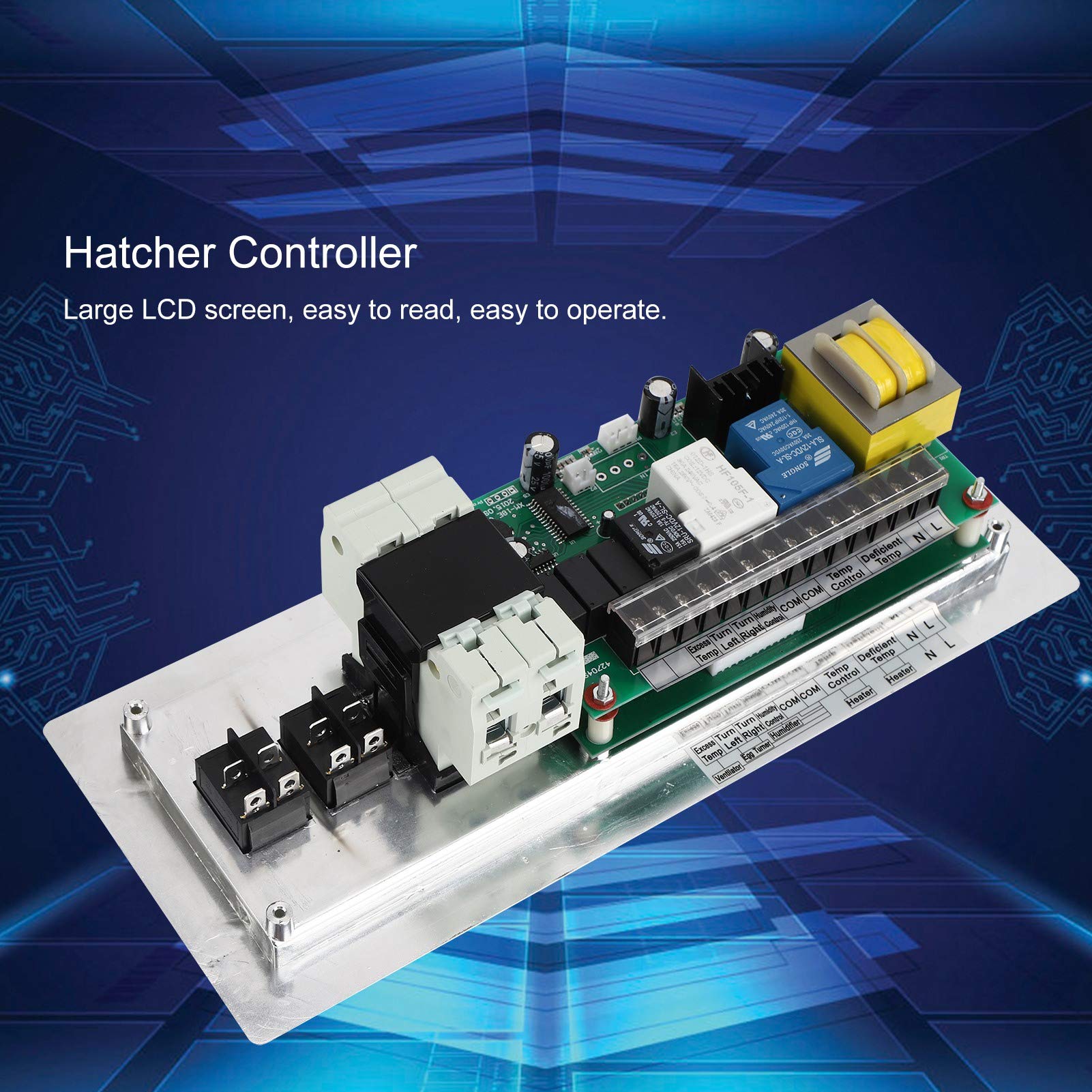 Digital Egg Incubator Controller - High Accuracy Temperature & Humidity Monitor with LCD Display for Chicken, Goose, Quail & Duck Eggs (180-240V) | Perfect for Poultry Farming & Hatching Eggs at Home