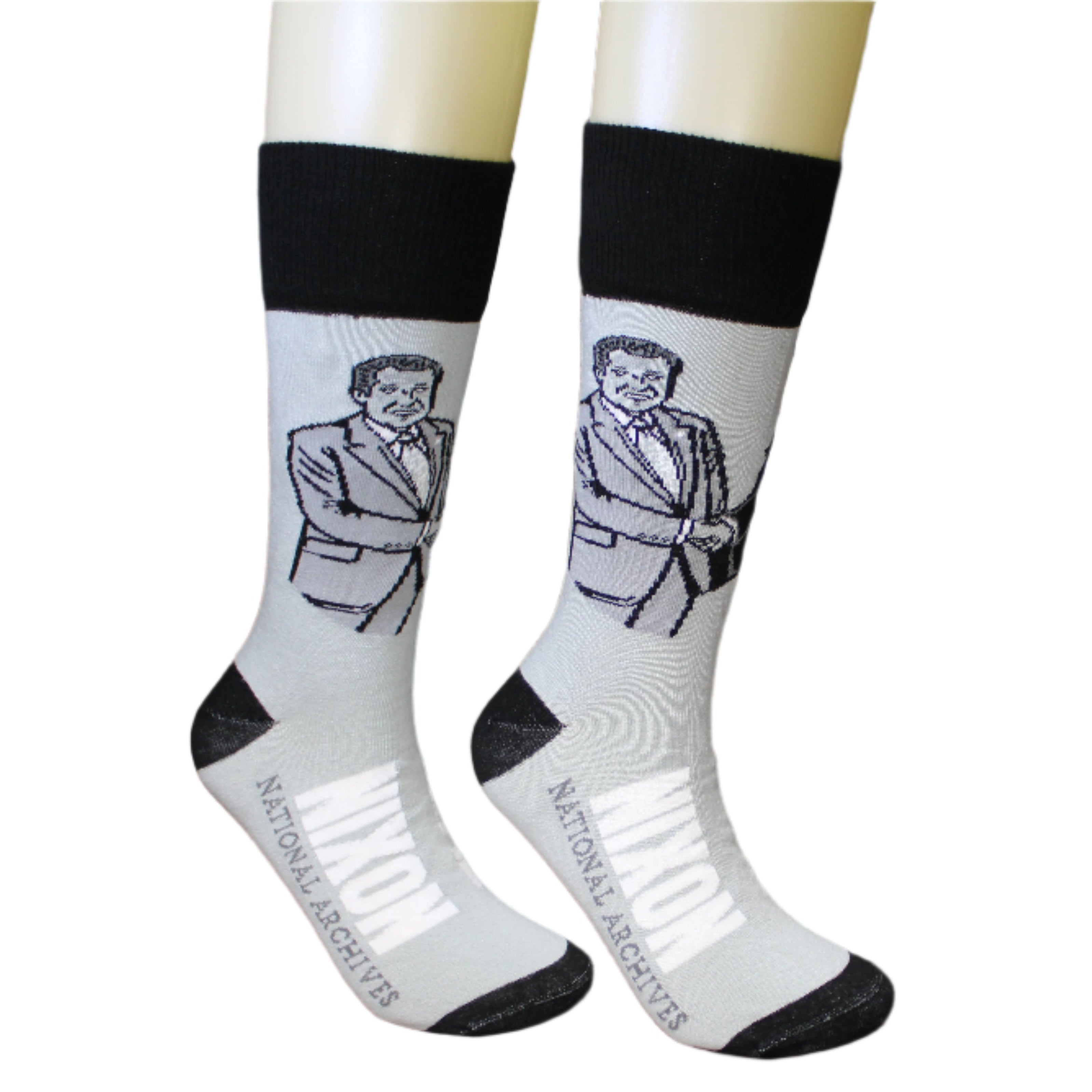 Elvis Nixon Handshake Socks - Funny Novelty Socks for Men & Women - Perfect Gift for Music Lovers & History Buffs - Great for Concerts, Costume Parties & Retro Fashion