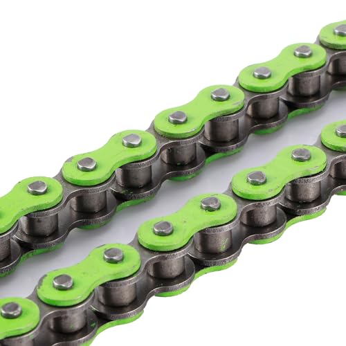 ARAMOX 420-106L Motorcycle Chain Replacement - High Strength Link Chain for ATV & Dirt Bike - Green (Perfect for Off-Road Riding & Trail Adventures)