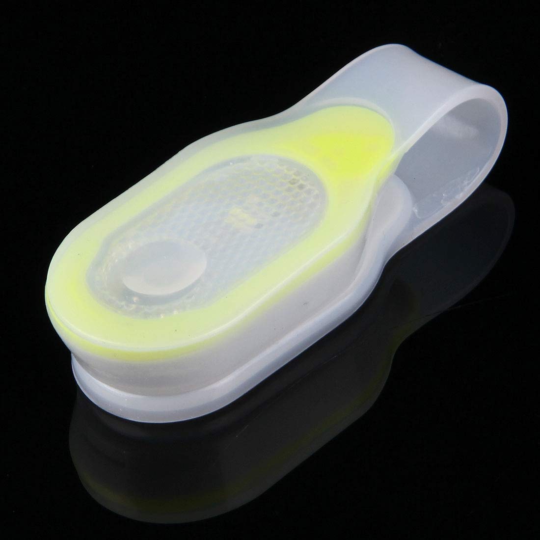 Fulvit Magnetic LED Clip Light for Clothes - Rechargeable Night Light with Silicone Clip, CR2032 Battery Powered (Yellow) - Perfect for Reading, Camping, and Wardrobe Lighting
