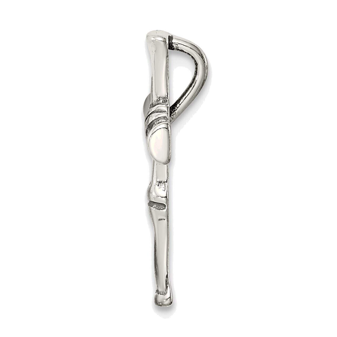 Bonyak Jewelry Solid Sterling Silver Antiqued Cross Chain Slide Pendant Necklace for Women - Perfect for Everyday Wear, Gifts, and Religious Occasions