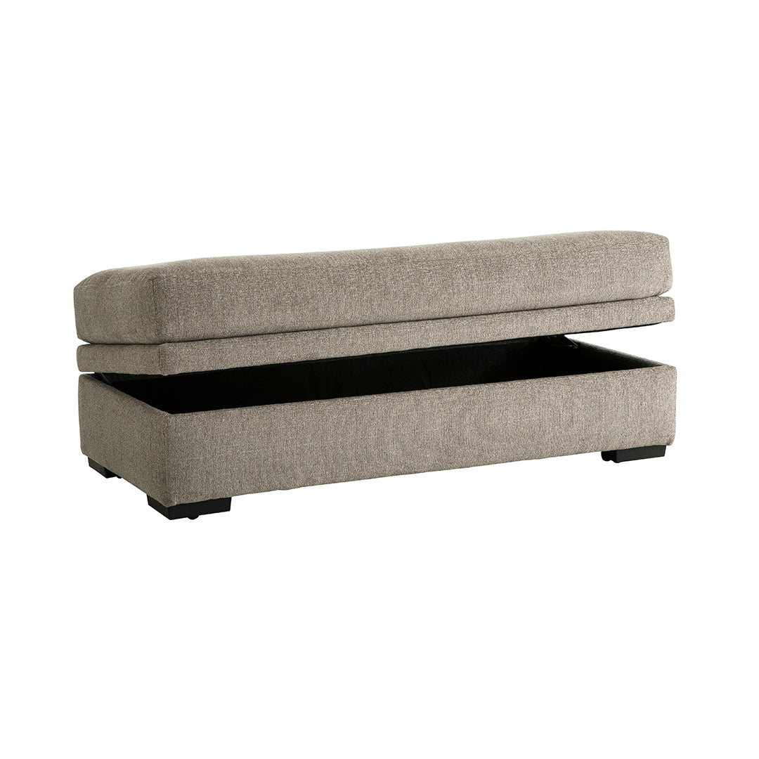Bri Storage Ottoman - Versatile Footrest, Seat & Hidden Storage Bench for Living Room, Bedroom & Dorm | Perfect for Small Space Organization & Extra Seating