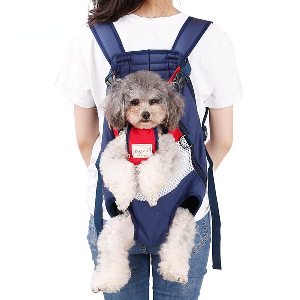 MIEDEON Pet Dog Backpack - Puppy & Cat Carrier for Travel, Hiking & Outdoor Adventures - Front & Rear Mounted Pet Carrier Bag for Small Dogs & Cats
