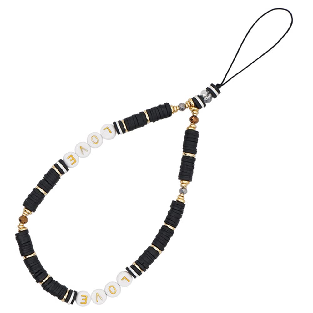 Cute Beaded Phone Charm with Pearls & Butterfly - Anti-Lost Boho Phone Lanyard Wrist Strap | Stylish Acrylic Beaded Chain for iPhone, Samsung & Smartphones | Perfect for Teens, Girls & Fashion Accessories