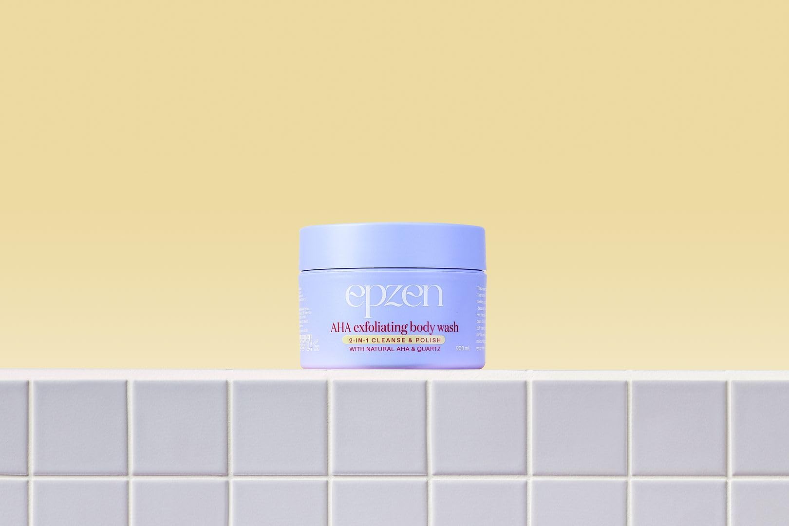 **AHA Exfoliating Body Wash 2-in-1 Cleanse & Polish - 200mL | Gentle Exfoliation for Smooth Skin | Perfect for Daily Shower & Post-Workout Refresh**