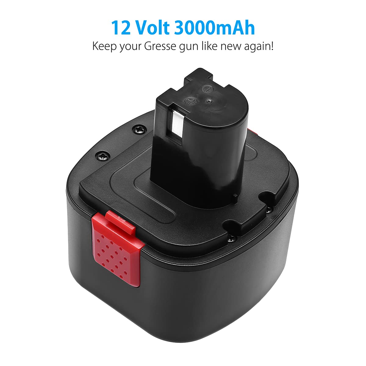 12V Replacement Battery for Lincoln Grease Guns - High Performance Lithium Ion Power Tool Battery - Perfect for Automotive, Construction & Industrial Applications