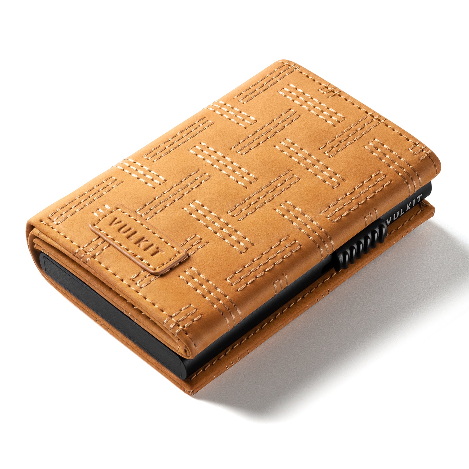VC302 Limited Edition Numbered Tri-Fold Wallet with Side Slider & Magnetic Closure - Perfect for Everyday Carry, Travel & Business (Men's RFID Blocking Leather Wallet)