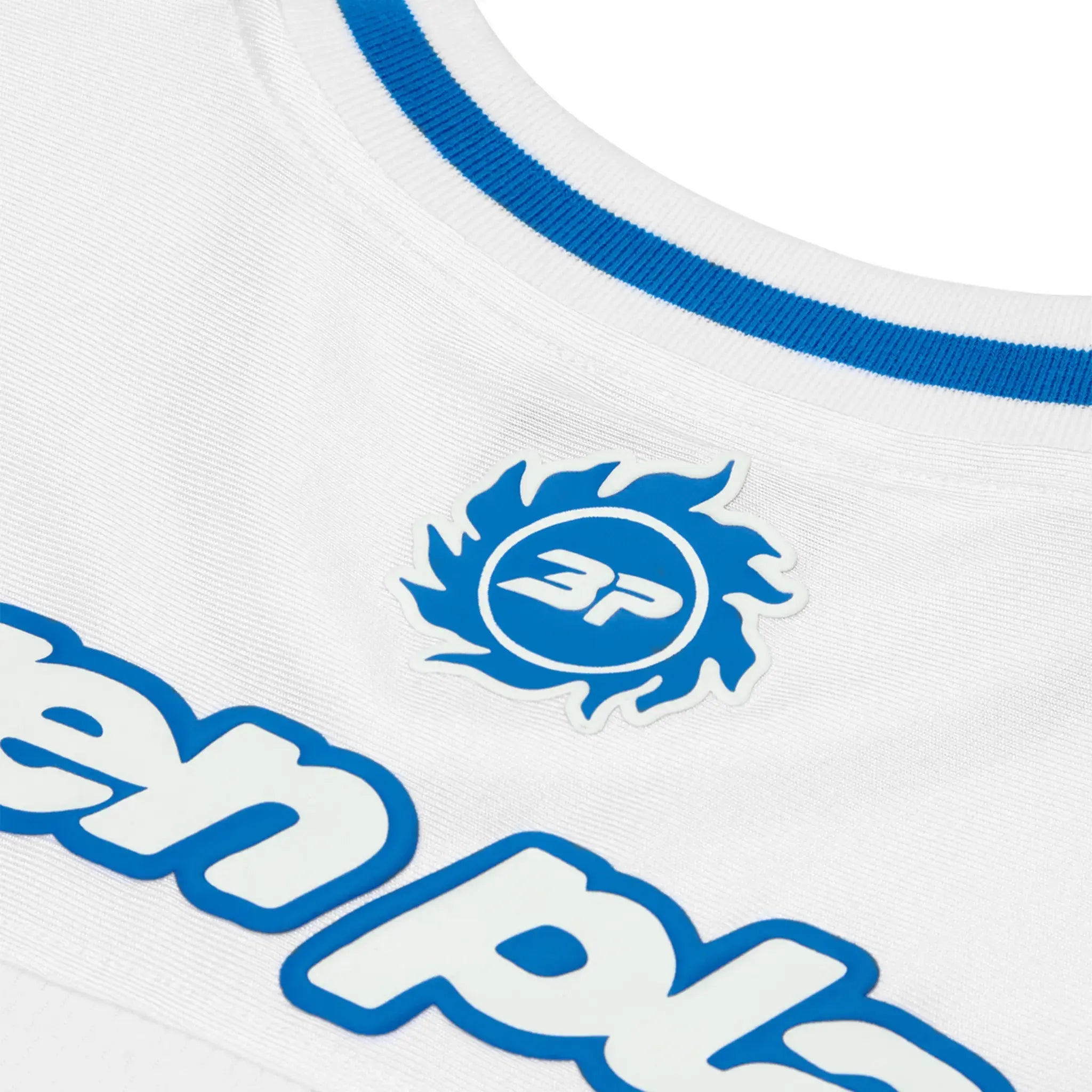 Broken Planet White and Blue Football Jersey - Men's Sports Jersey for Soccer, Training, and Match Play - Perfect for Fans, Players, and Casual Wear