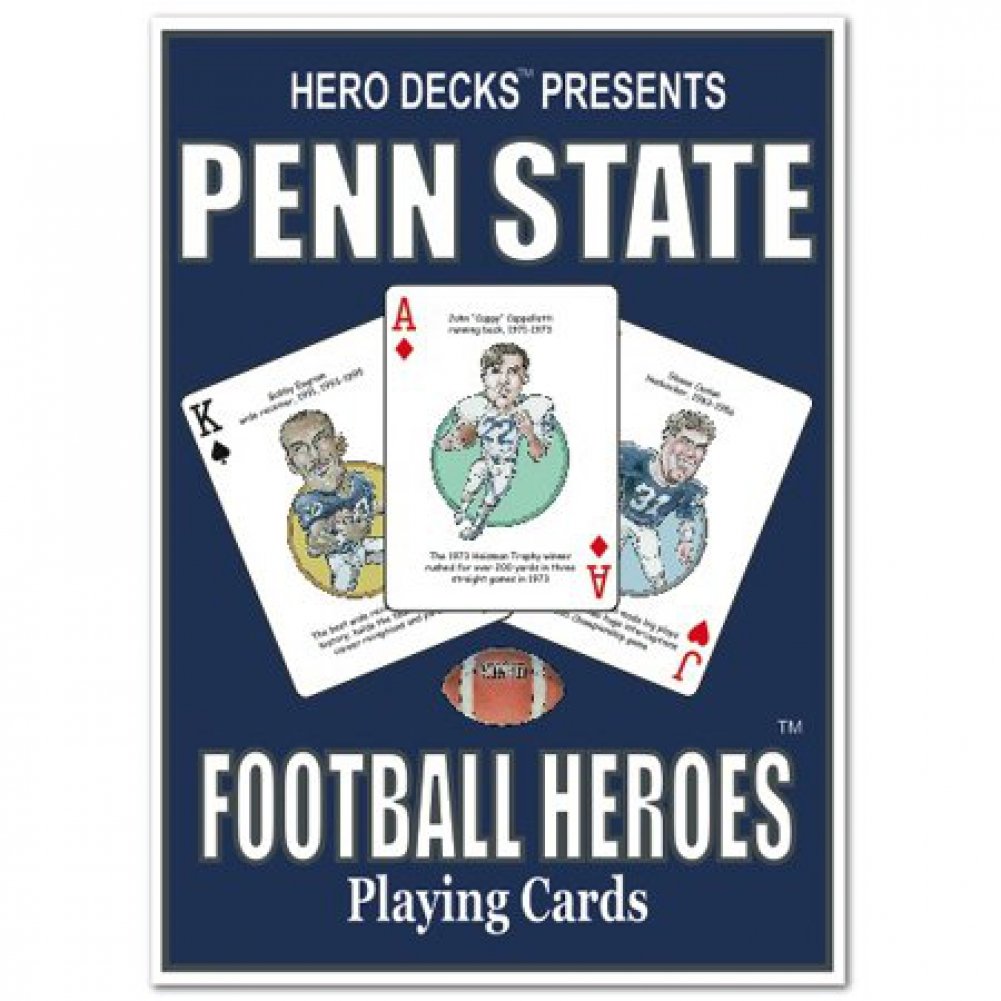 Penn State Themed Hero Decks - Premium Collectible Playing Cards for Card Games, Magic Tricks, and Gifts - Perfect for Game Nights, Tailgates, and Alumni Events