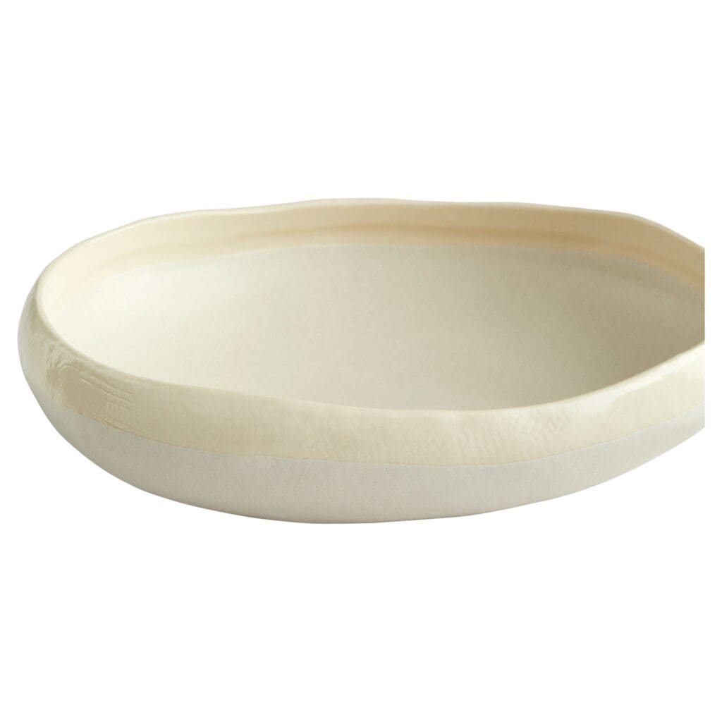 Cyan Design 11214 Elon Bowl - White Small Ceramic Decorative Bowl for Home Decor, Centerpiece, or Gift