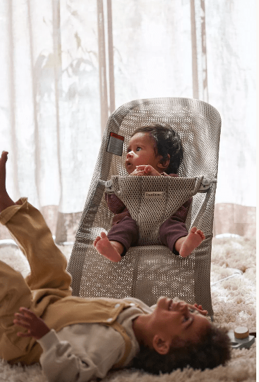 BabyBjorn Bouncer Bliss Mesh - Premium Baby Bouncer with Breathable Mesh Fabric for Newborns to Toddlers | Perfect for Nursery, Playtime & Soothing Baby to Sleep