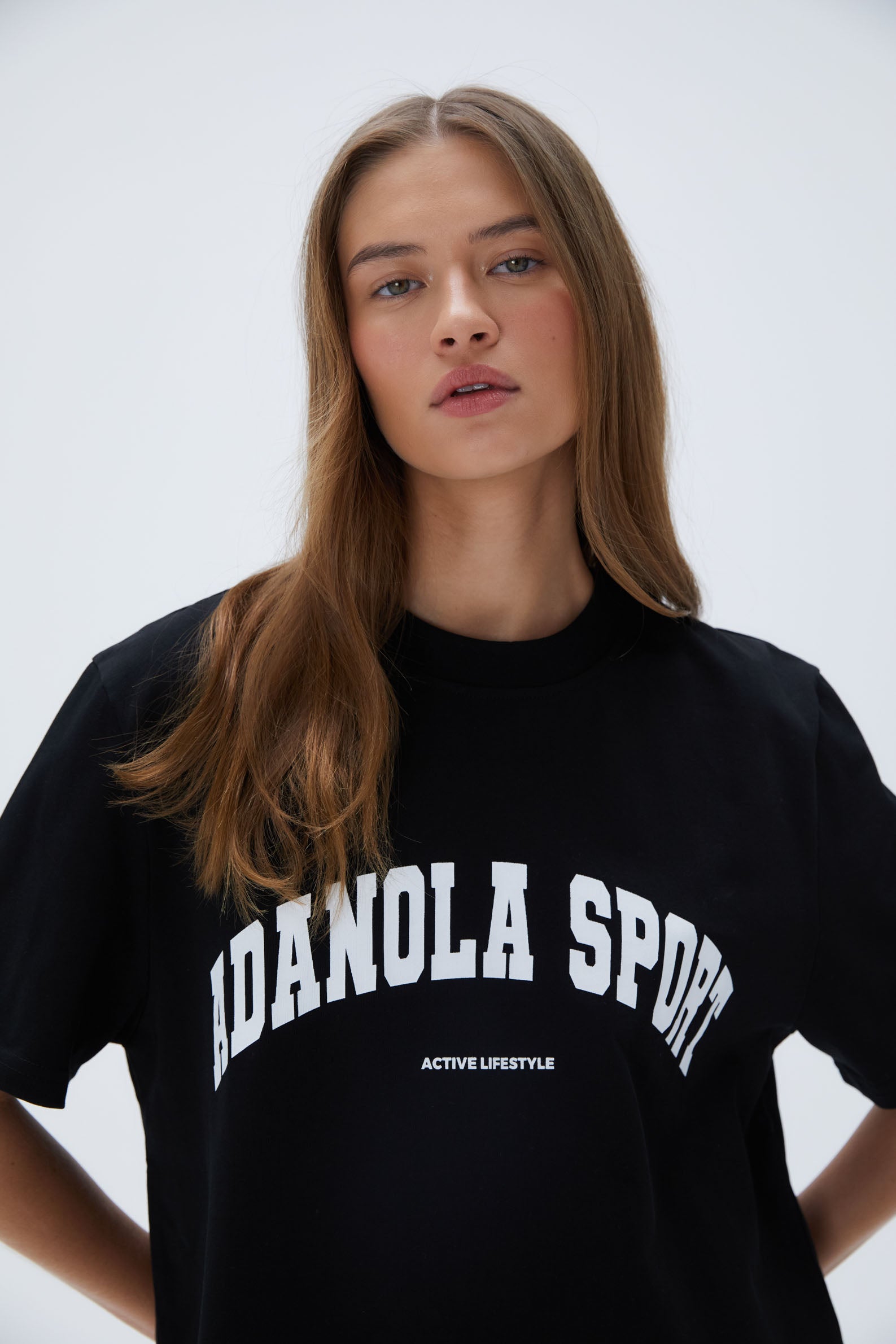 AS Women's Oversized Short Sleeve T-Shirt - Black | Casual Loose Fit Cotton Tee for Everyday Wear, Street Style & Summer Outfits