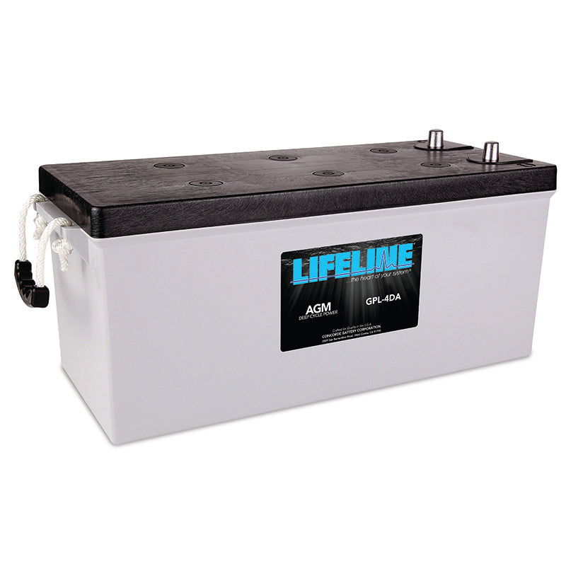 Lifeline 4D Deep Cycle AGM Battery - 12V 200Ah Marine/RV Battery - Perfect for Boats, RVs, Solar Systems & Off-Grid Power