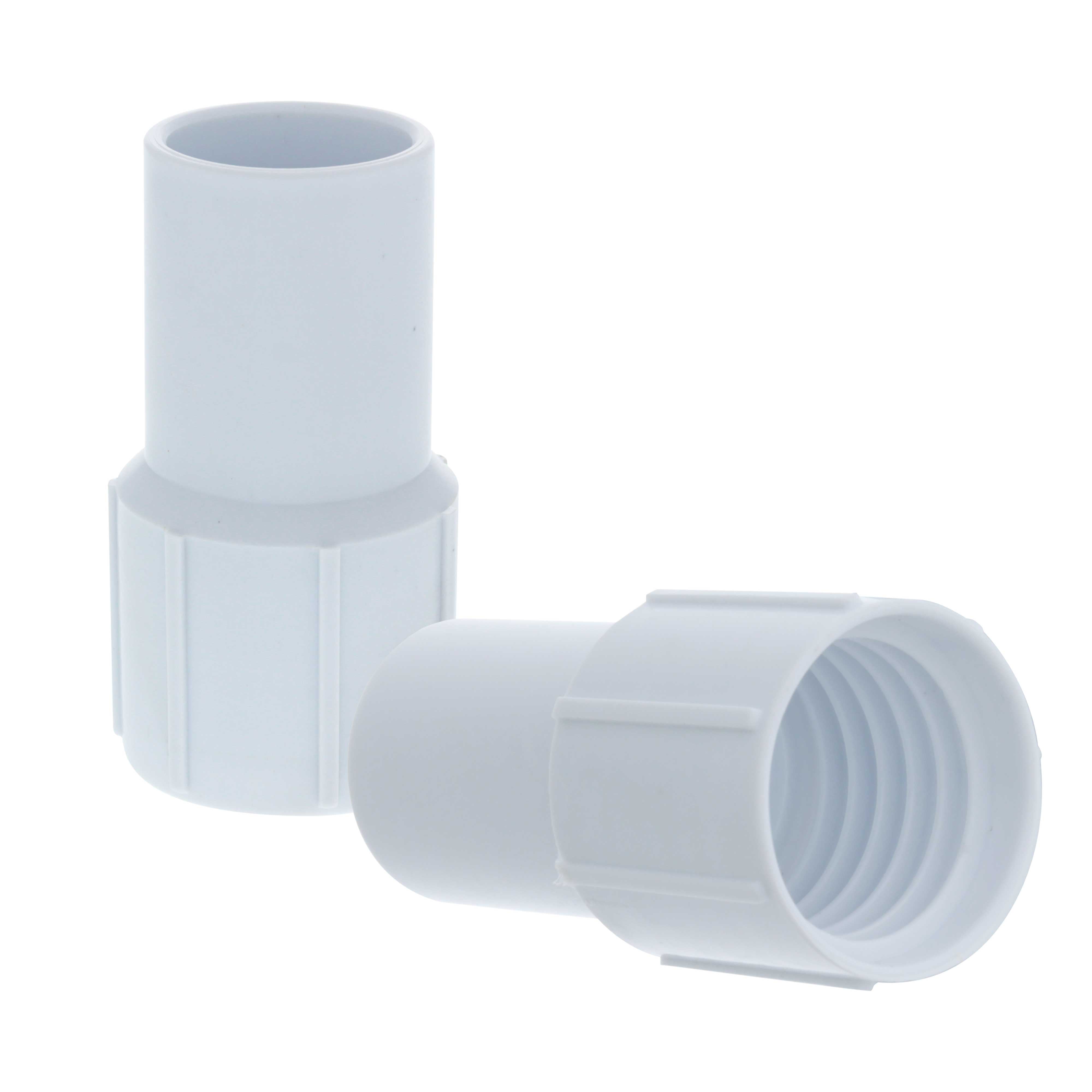 1 1/4 Inch Pool Hose Cuff Replacement - 2 Pack Threaded Spiral Wound Vacuum Hose Connector for Swimming Pools | Durable Repair Kit for Pool Cleaner Hoses & Maintenance Accessories