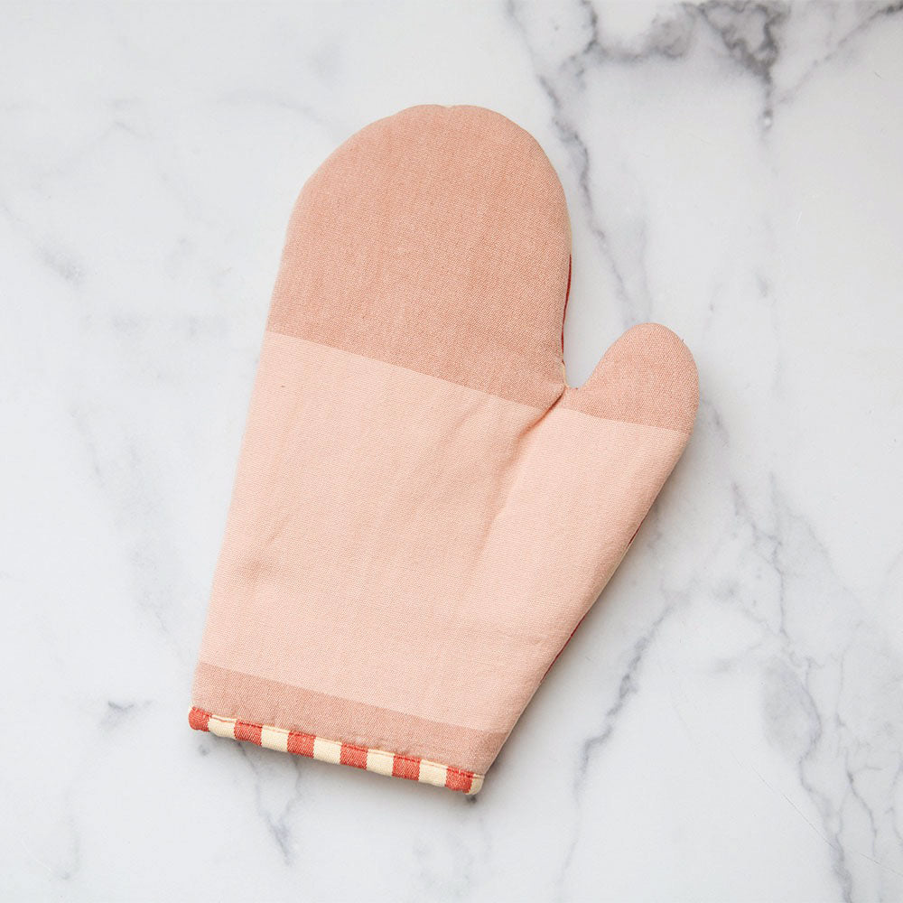 Heat Resistant Cotton Oven Mitts - Extra Long Kitchen Gloves for Baking, Cooking & Grilling - Perfect for Handling Hot Pans, Trays & BBQ (Set of 2)