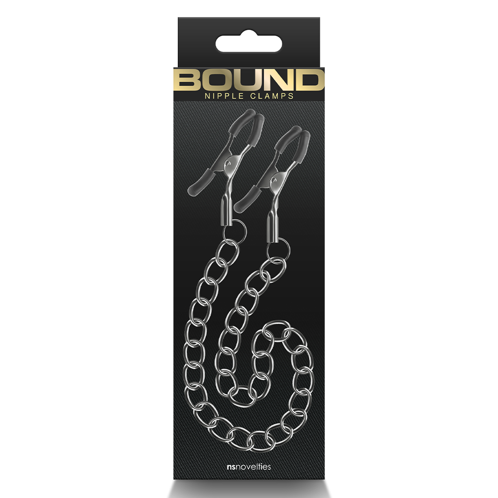 Sensitive Nipple Clamps with Adjustable Chain - BDSM Bondage Toys for Couples & Sensual Play - Perfect for Spicing Up Bedroom Fun & Adult Roleplay