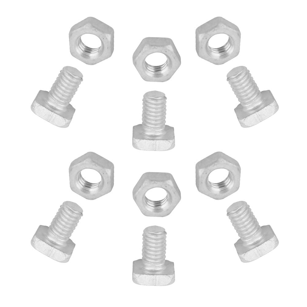 Heavy Duty Aluminum Nuts and Bolts Kit - 50 Sets for Greenhouse Construction & Maintenance - Durable Hardware for DIY Greenhouse, Garden Shed, and Outdoor Structure Assembly