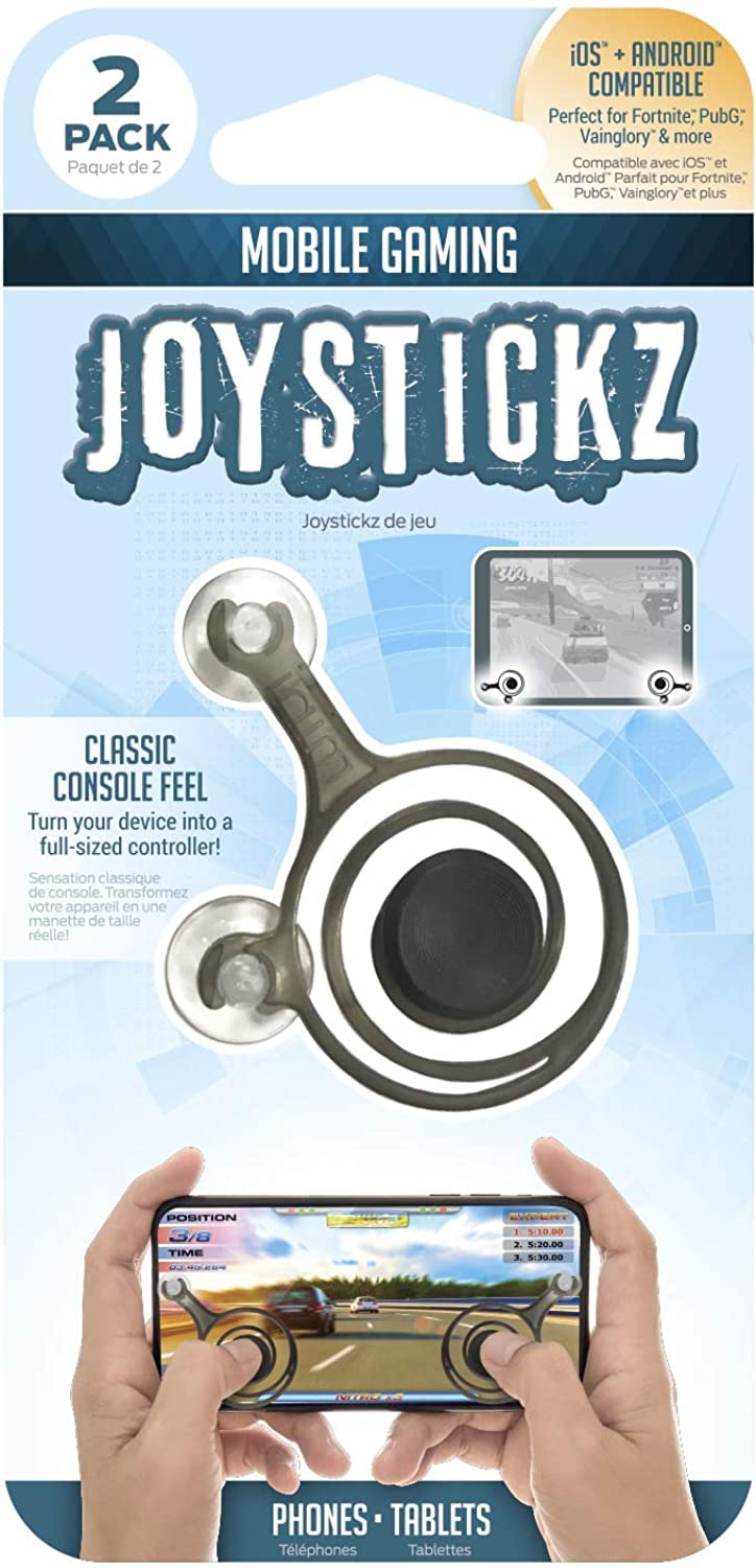 ReTrack 2 Pack Universal Mobile Gaming Joystick for FPS, RPG & MOBA Games - Compatible with All Smartphones & Consoles (ETZJOY2PK) - Perfect for Competitive Gaming & Portable Play
