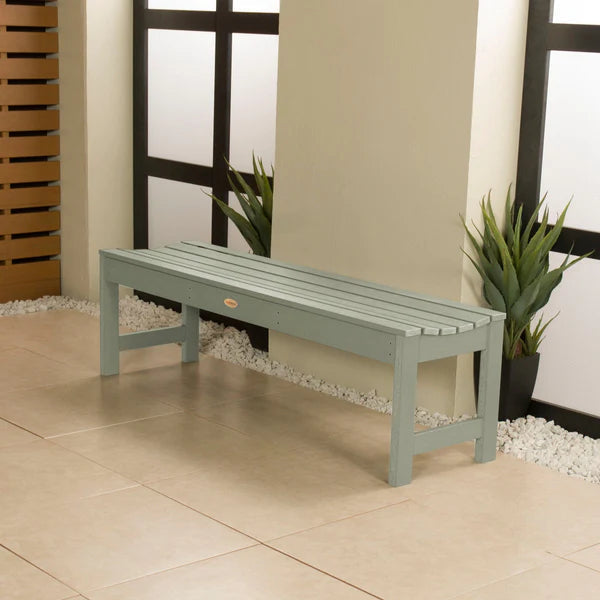 Lehigh Backless Synthetic Wood Picnic Bench - Durable Outdoor Dining Table for Patio, Garden & Park - Perfect for BBQs, Camping & Family Gatherings