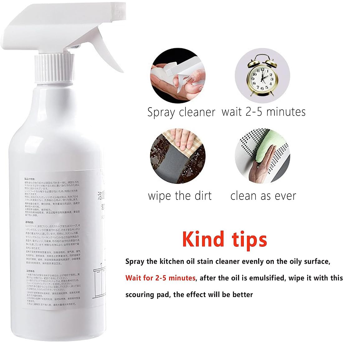 Powerful Splash Foam Spray Cleaner for Grease Removal - Heavy Duty Oven, Grill & Kitchen Degreaser (1 Pack) - Perfect for Deep Cleaning Stoves, Countertops & Appliances