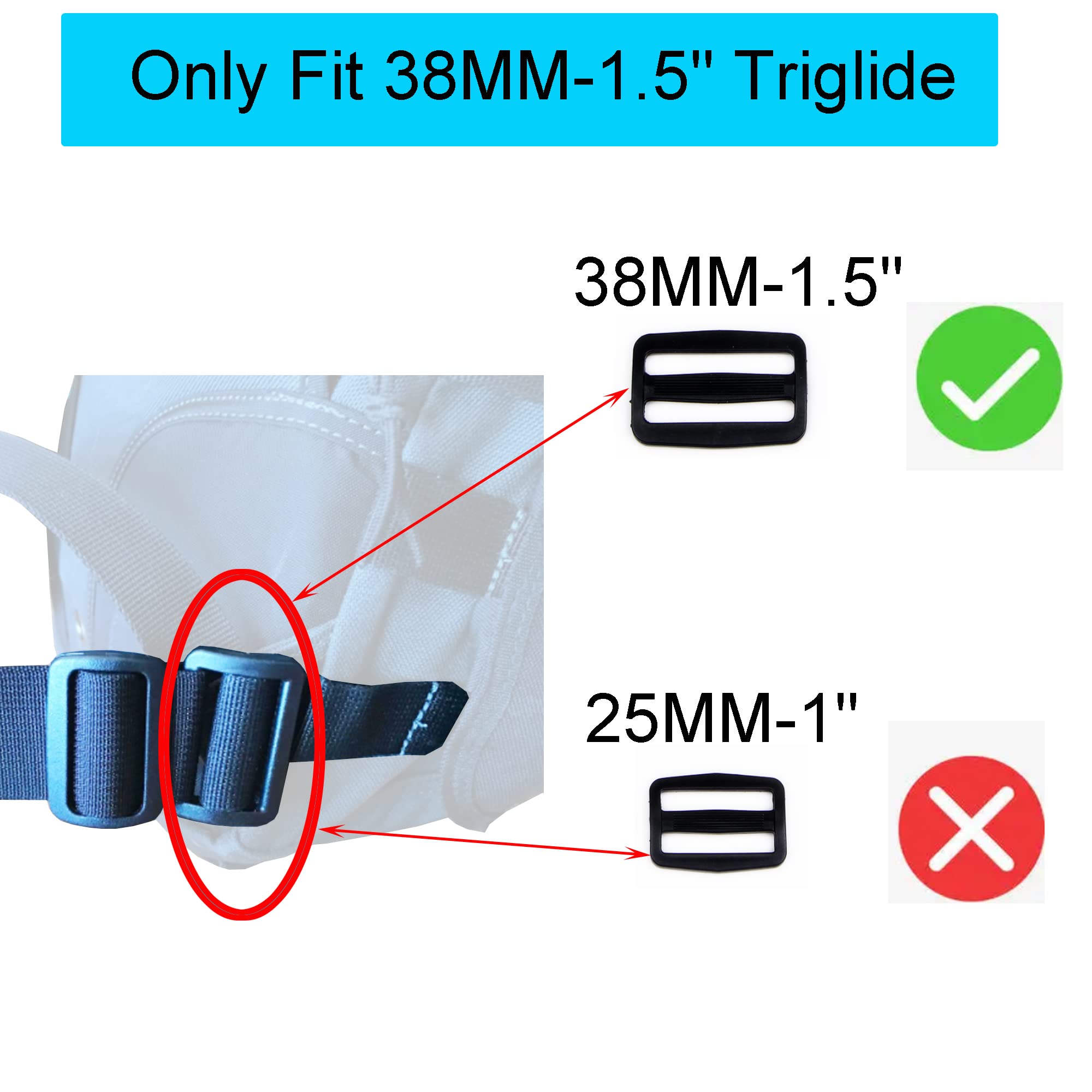Universal Adjustable Waist Strap for Backpacks - Secure Buckle Design for Hiking, Travel & Outdoor Adventures