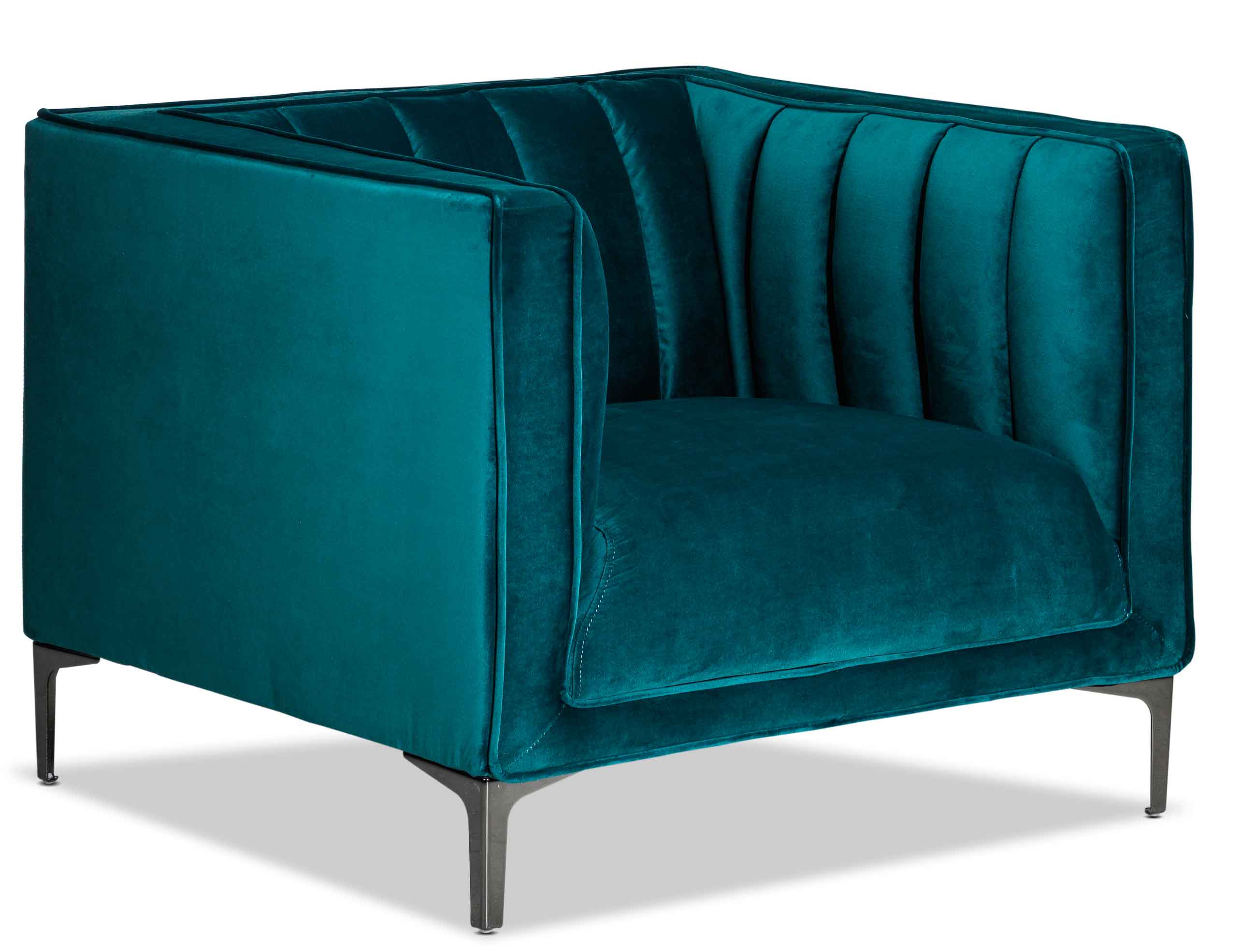 Celina Chair - Modern Green Accent Chair for Living Room, Bedroom & Office - Comfortable Upholstered Lounge Chair with Sturdy Frame