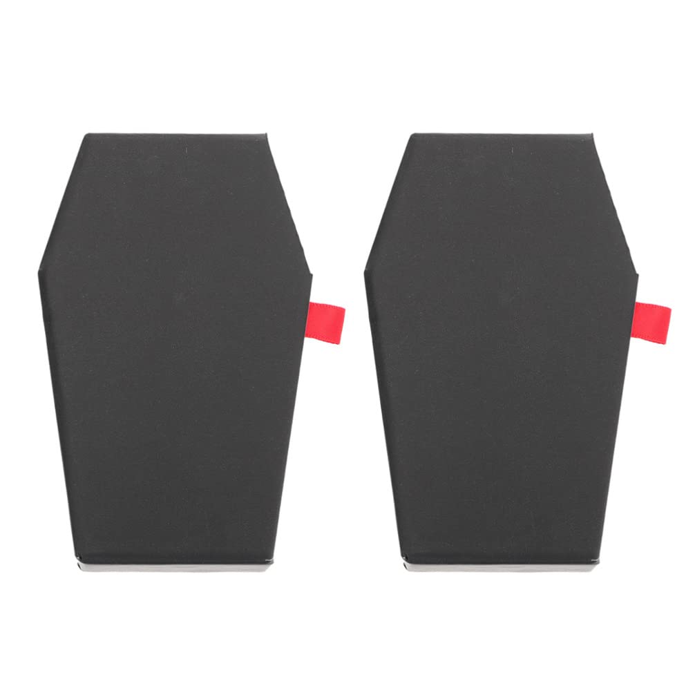 Amosfun 2-Pack Halloween Candy Boxes - Coffin-Shaped Treat Containers for Candy, Jewelry Storage & Party Favors | Perfect for Trick-or-Treating, Halloween Decor & Gift Packaging