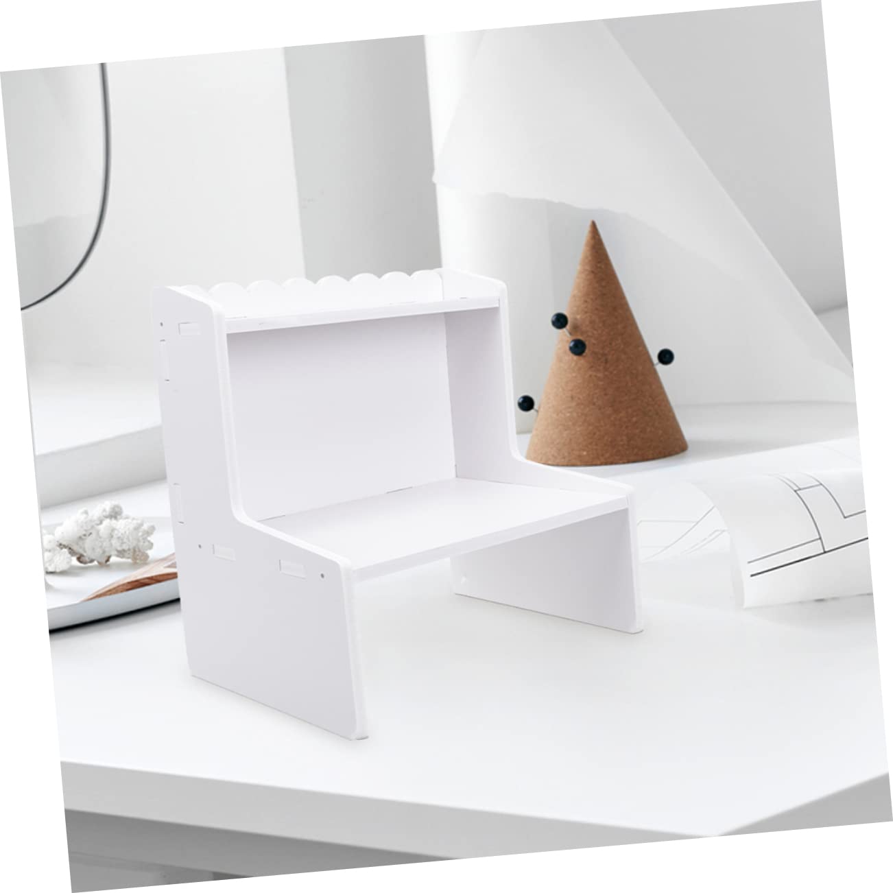 2-Tier Space Saving Makeup Organizer for Bathroom Vanity & Travel