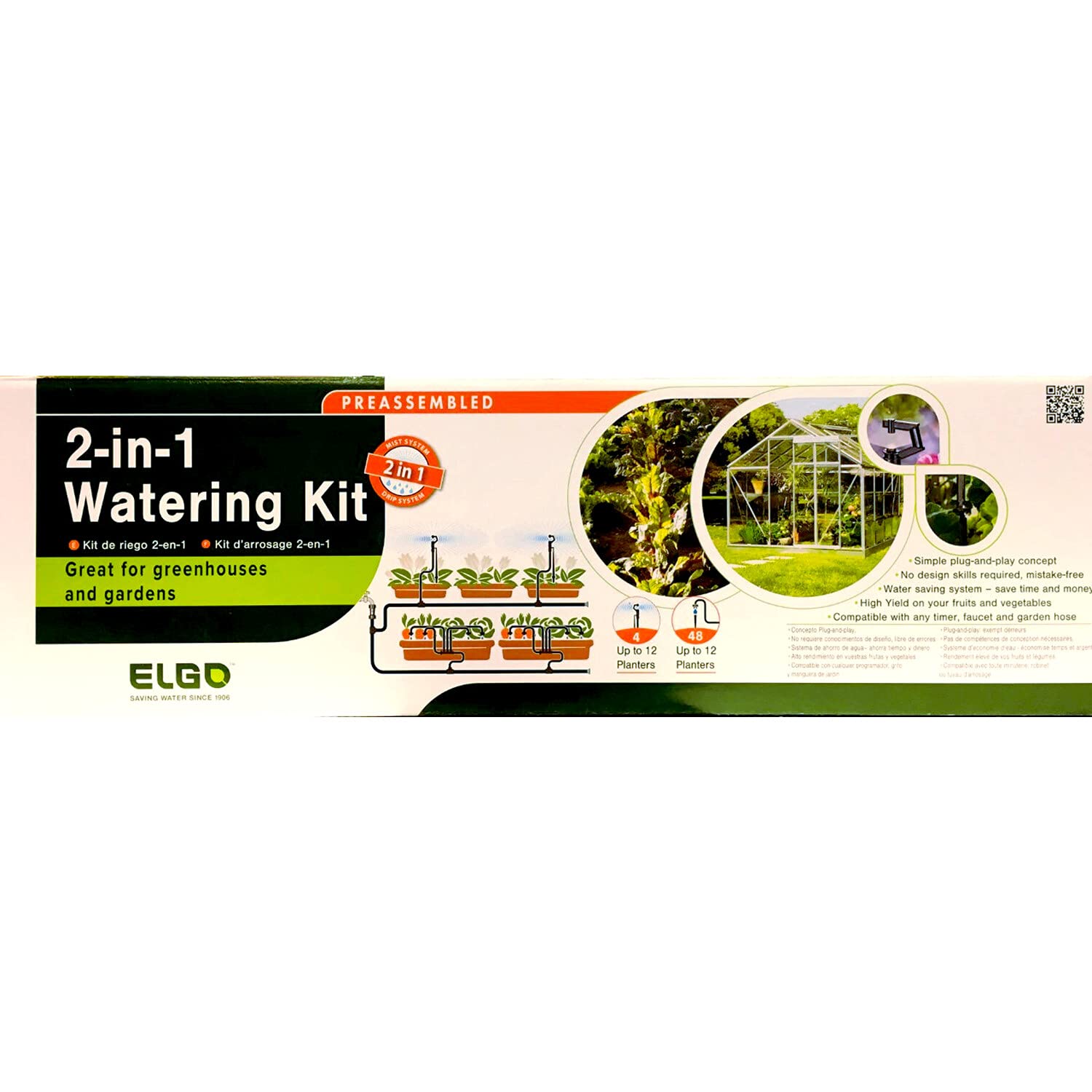 Genesis Greenhouse Dripper Kit - Automatic Plant Watering System for Indoor/Outdoor Gardens, Hydroponics & Greenhouses | Durable Irrigation Equipment for Vegetables, Flowers & Herbs | Perfect for Home Gardening & Commercial Use