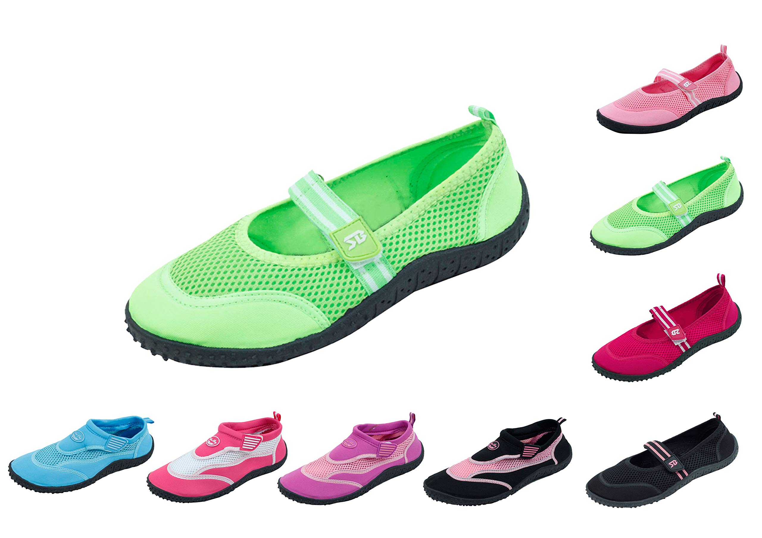Sunville Women's Quick-Dry Slip-On Water Shoes for Beach, Pool & Yoga | Lightweight Aqua Socks with Non-Slip Sole