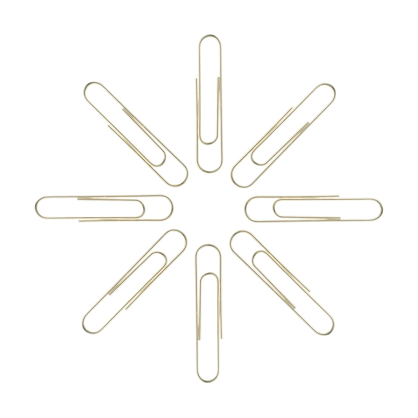 Large Gold Jumbo Paper Clips 2 Inch - 100 Pack for Office & School Use