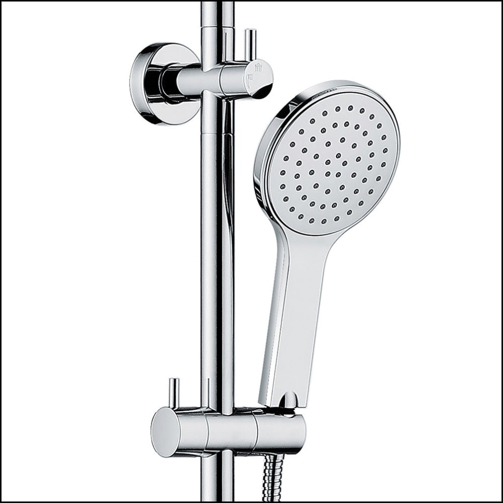 FIENZA Kaya Chrome Twin Shower Head - High Pressure 2-in-1 Bathroom Shower System with Adjustable Spray Settings for Luxurious Spa-Like Experience at Home