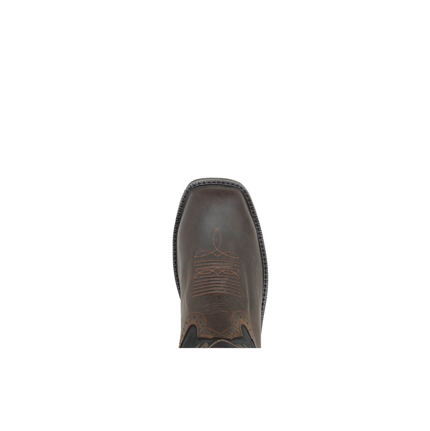 Rancher Steel Toe Waterproof Pull-On Wellington Work Boots for Men - Black/Brown - Durable Safety Shoes for Construction, Farming & Outdoor Work