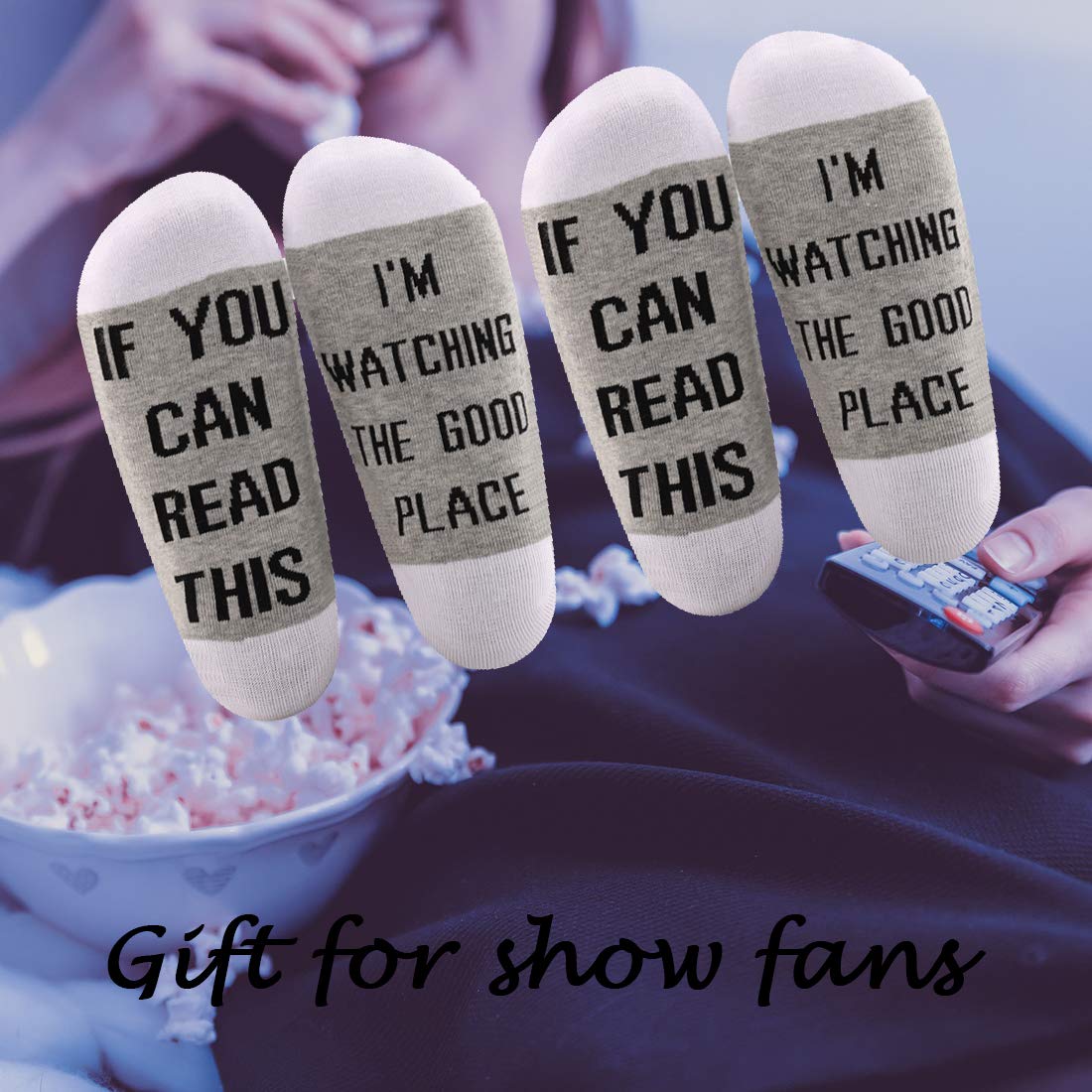 LEVLO TV Show Inspired Cotton Socks - Funny 