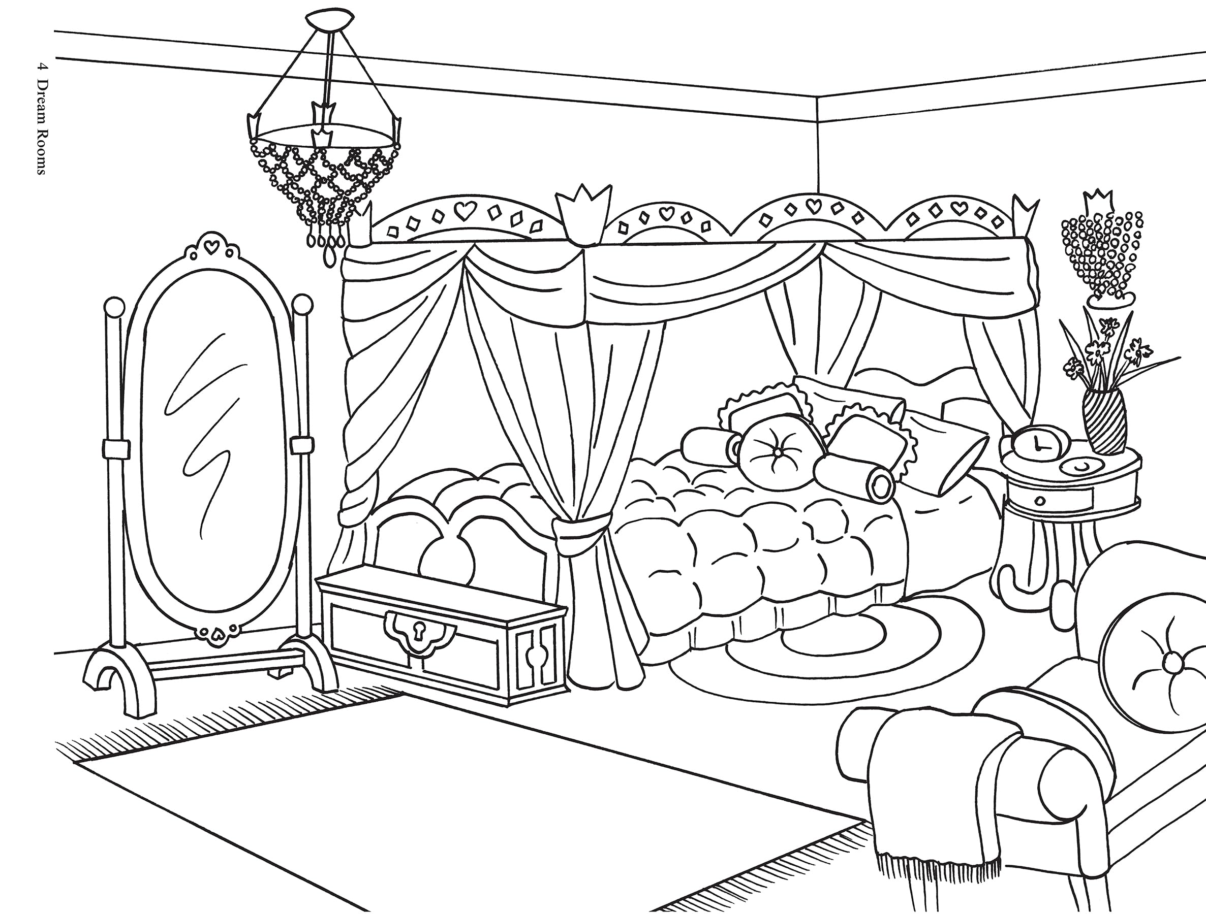 Doodle Design & Draw DREAM ROOMS - Creative Activity Book for Kids & Adults | Perfect for Art Therapy, Classroom Projects & Family Fun | Dover Doodle Books Series