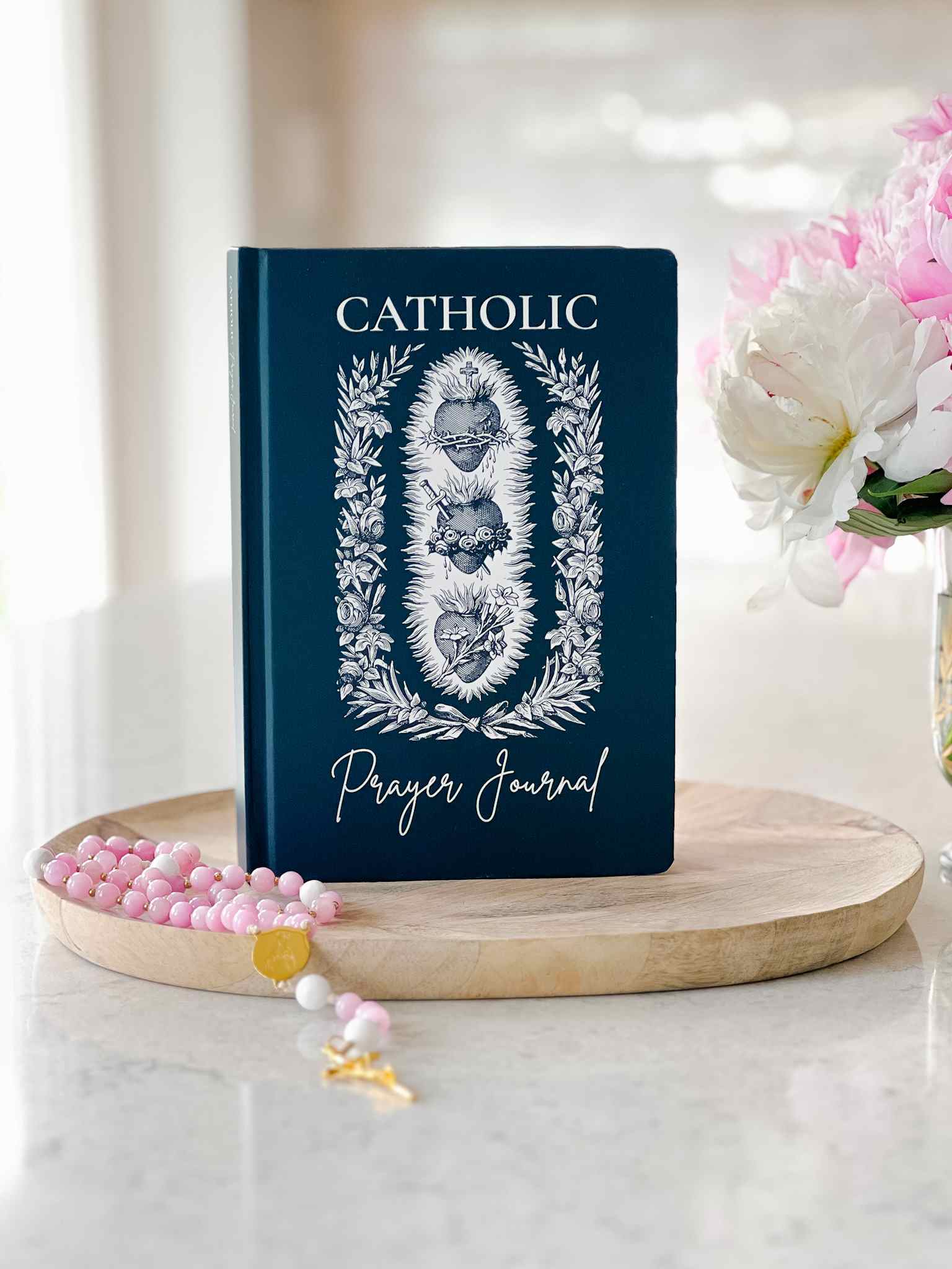 Catholic Prayer Journal - Lectio Divina & Examen St. Ignatius Devotional Notebook with 3 Sacred Hearts Design for Spiritual Growth & Daily Reflection