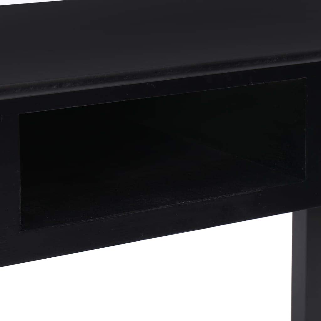 FAMIROSA Modern Writing Desk Black - 43.3