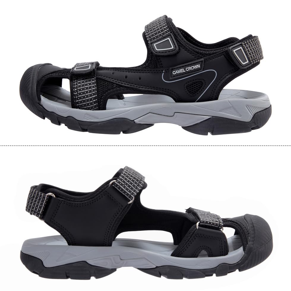 CAMEL CROWN Women's Hiking Sandals - Waterproof Closed Toe for Beach & Camping